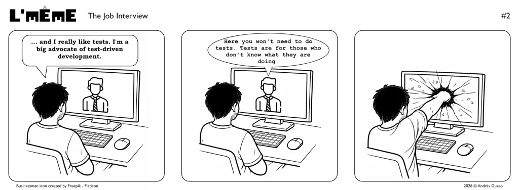 L'même #2 comic strip - The job interview